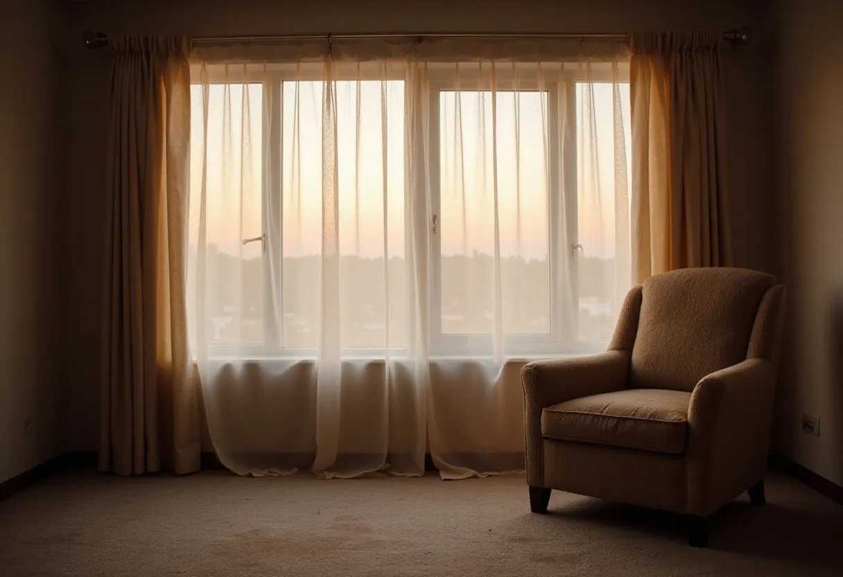 Florida domestic violence defense attorney — a quiet home living room at dusk